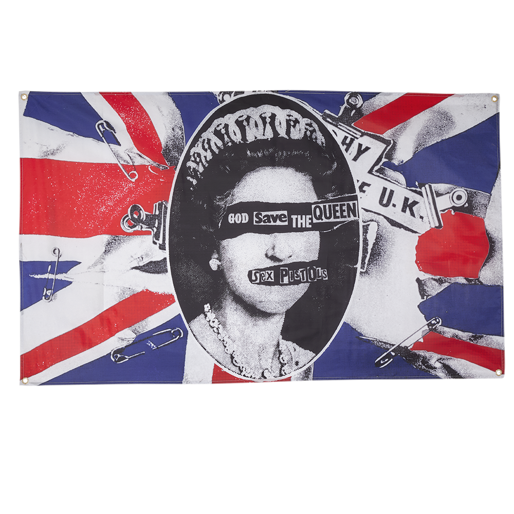 50th Jubilee God Save The Queen Flag - Sex Pistols Official Store 50th Jubilee God Save The Queen Flag - Sex Pistols Official Store