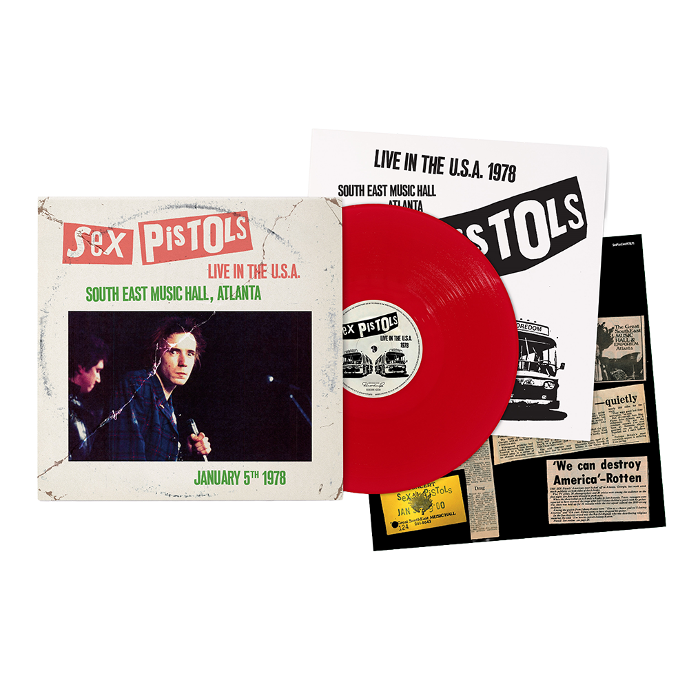Live In The USA 1978 – Atlanta: Red Vinyl LP - Sex Pistols Live In The USA 1978 – Atlanta: Red Vinyl LP - Sex Pistols