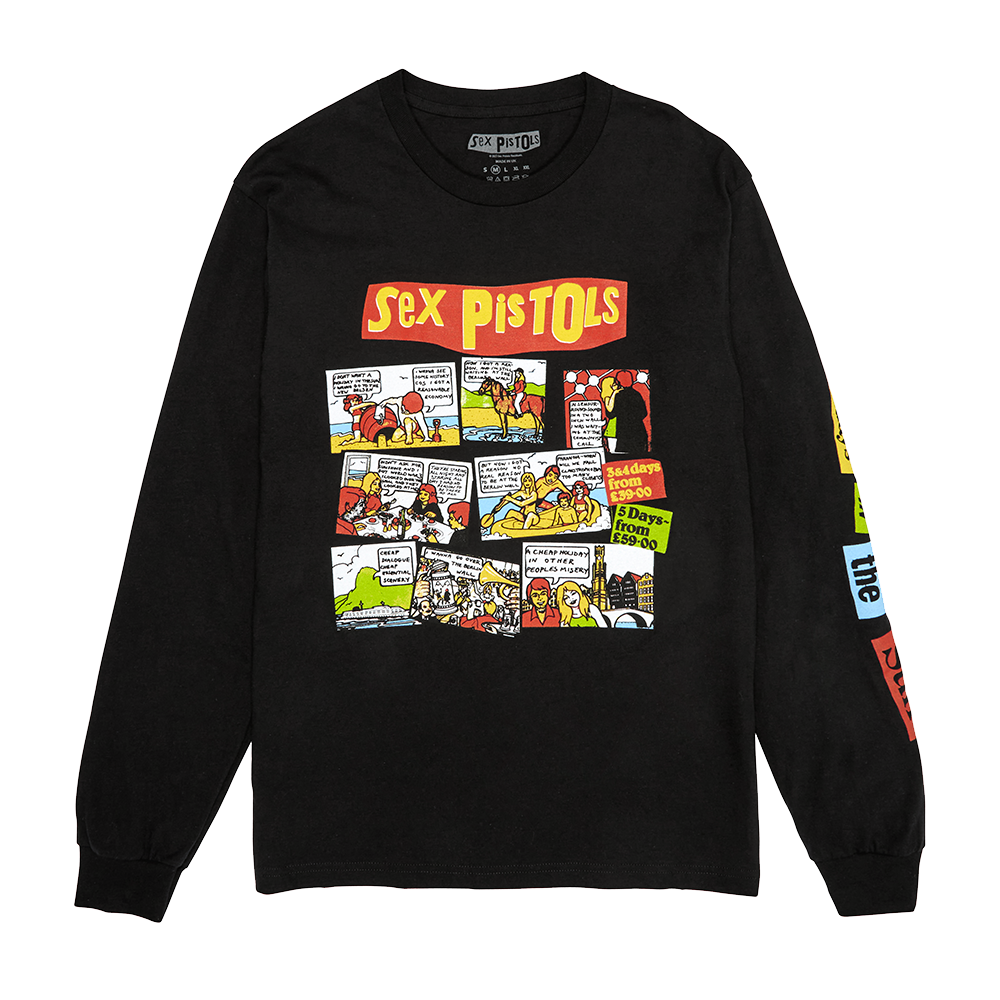 Holidays in the Sun Black Longsleeve Front