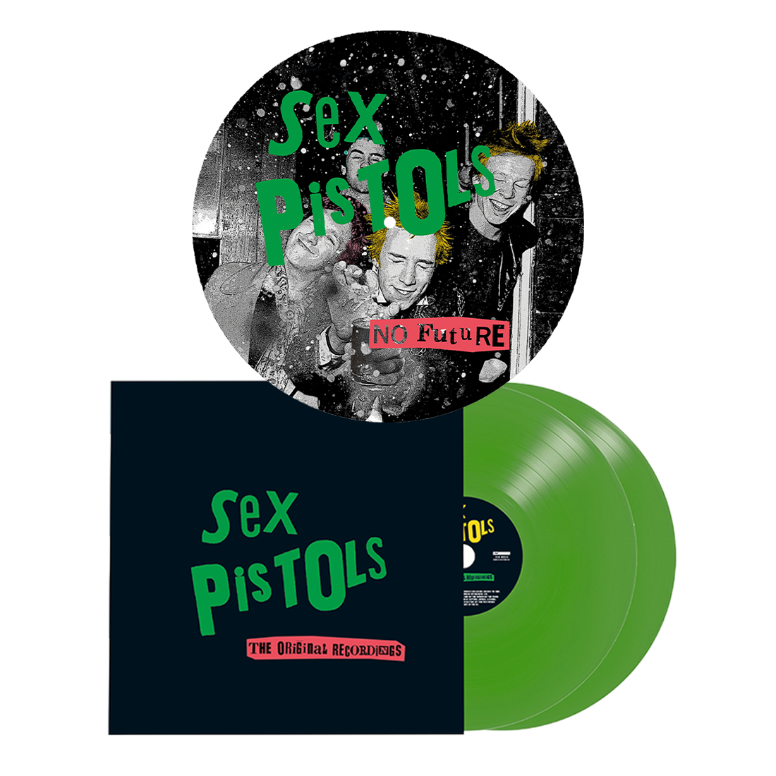 No Future Slipmat + Translucent Green 2LP - Sex Pistols Official Store