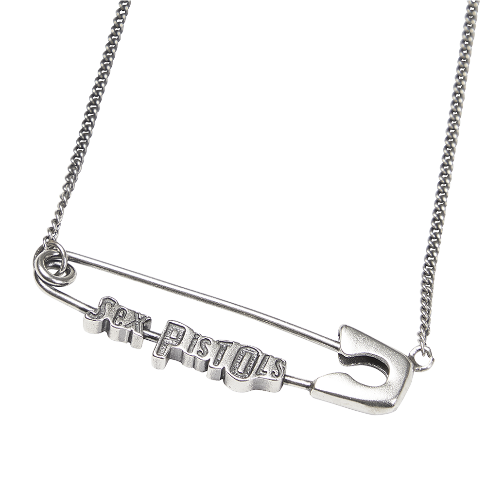 Sex Pistols Sterling Silver Safety Pin Necklace 1