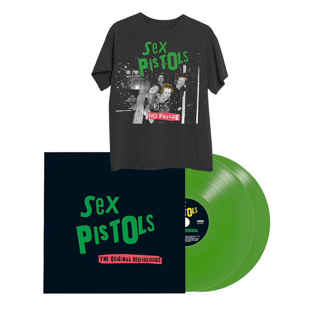 No Future T-Shirt + Translucent Green 2LP