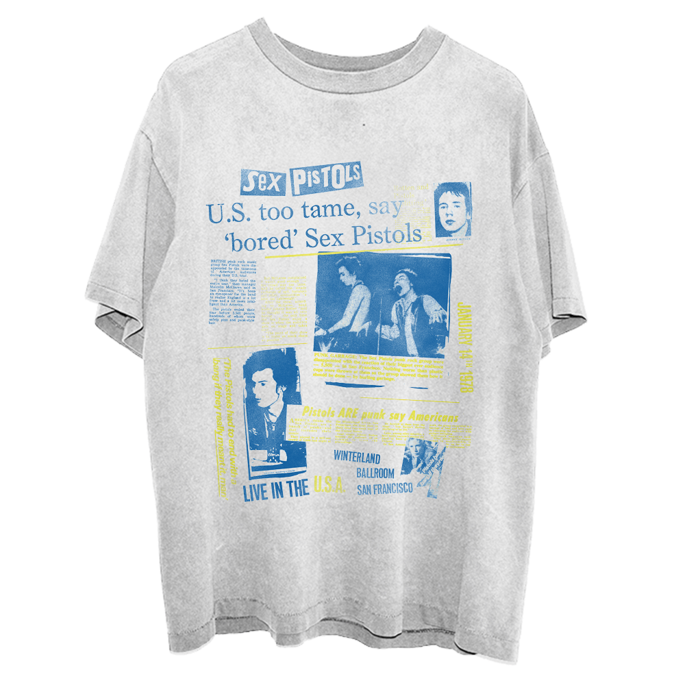 Live In The USA '78 San Francisco T-Shirt - Sex Pistols Official Store