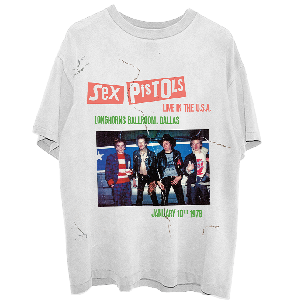 Live In The USA '78 Dallas T-Shirt - Sex Pistols Official Store