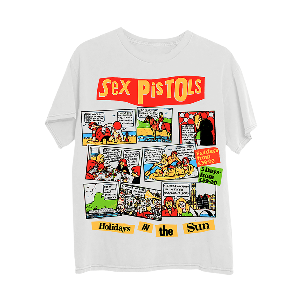 Holidays in the Sun White T-Shirt - Sex Pistols Official Store