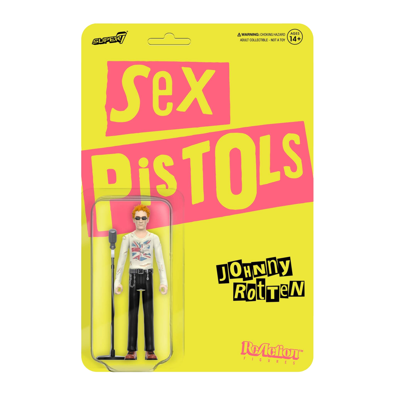 Sex Pistols ReAction Figure Wave 1 - Johnny Rotten - Packing Front 