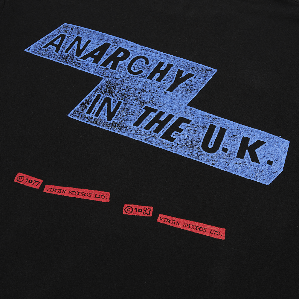 Anarchy in the UK Black Washed T-Shirt Back Detail