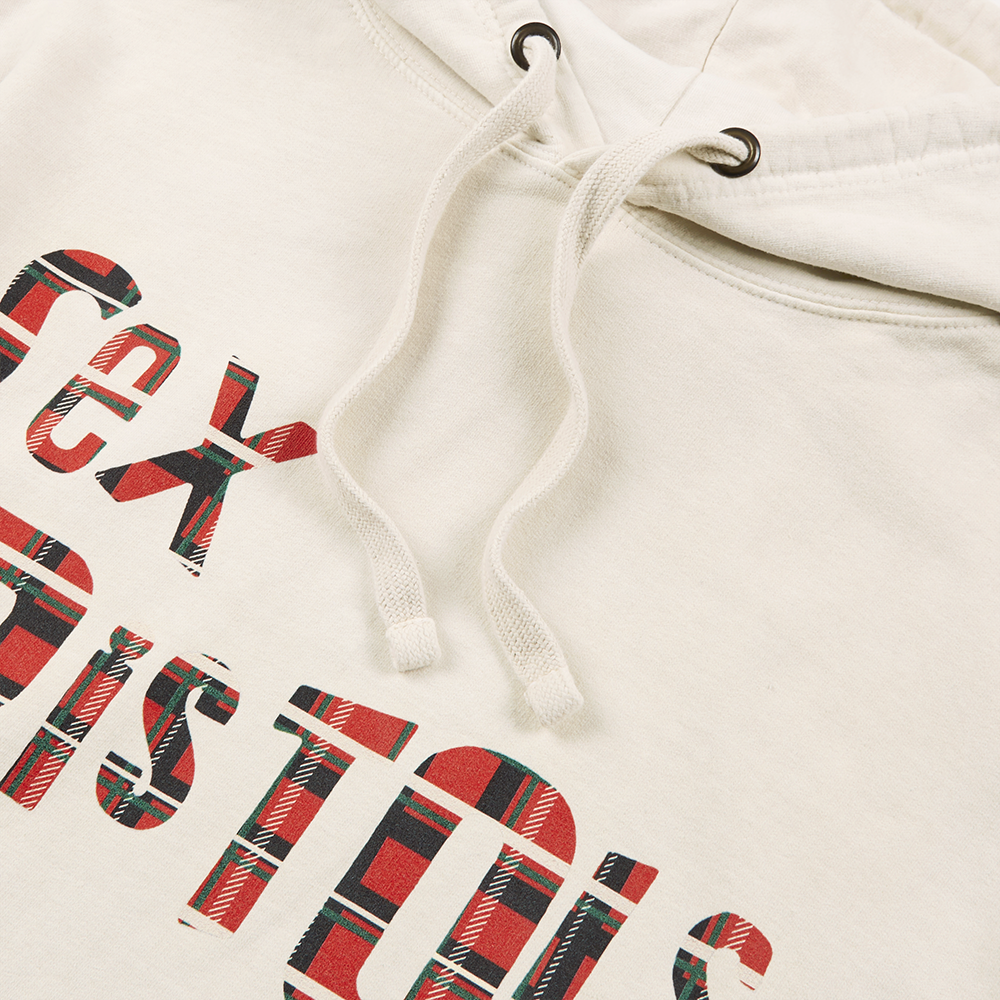 Plaid Logo Hoodie Front Detail