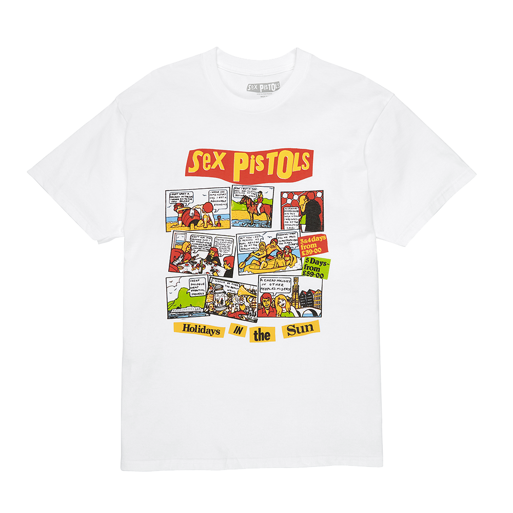 Holidays in the Sun White T-Shirt Front 