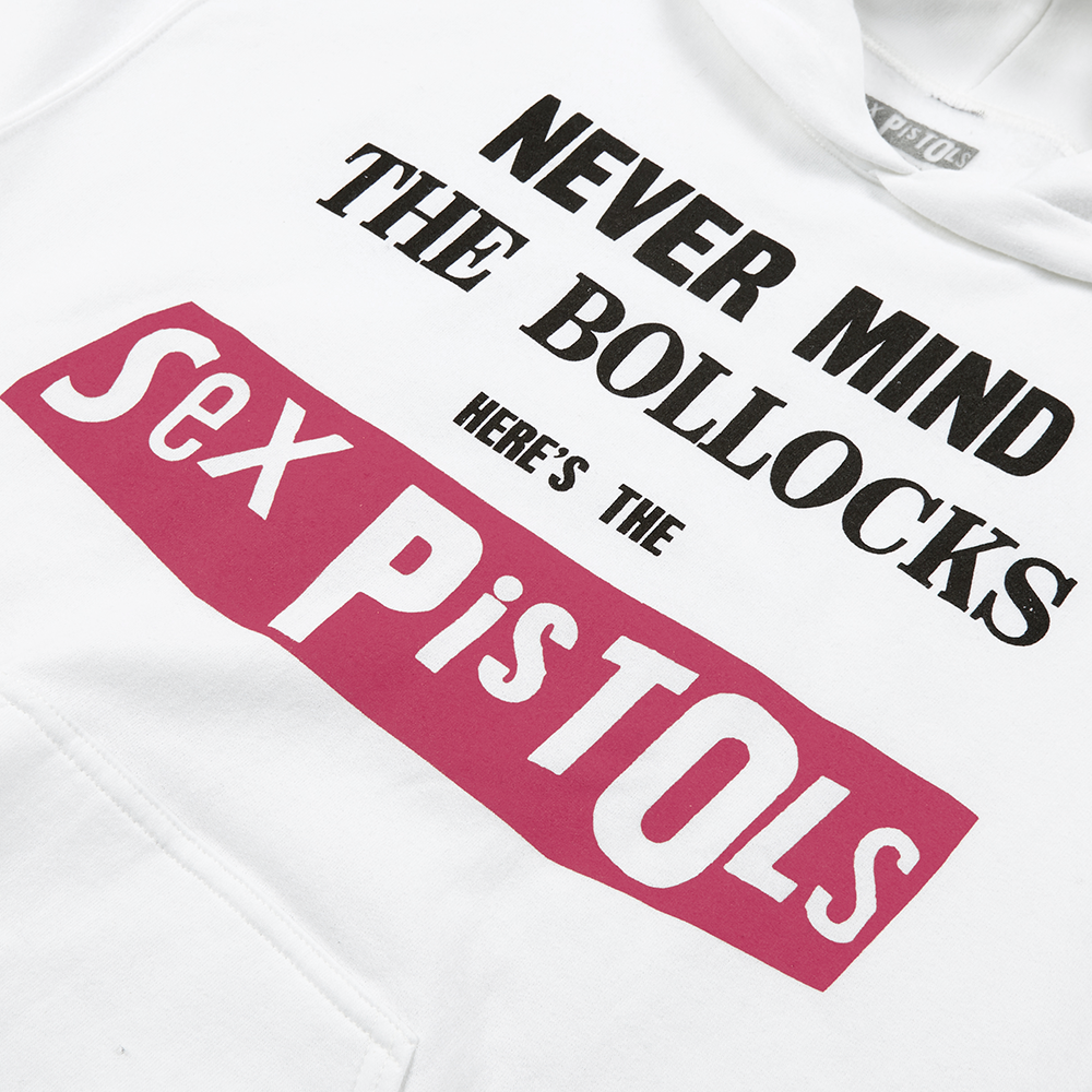 NEVER MIND THE BOLLOCKS WHITE HOODIE - Sex Pistols Official Store