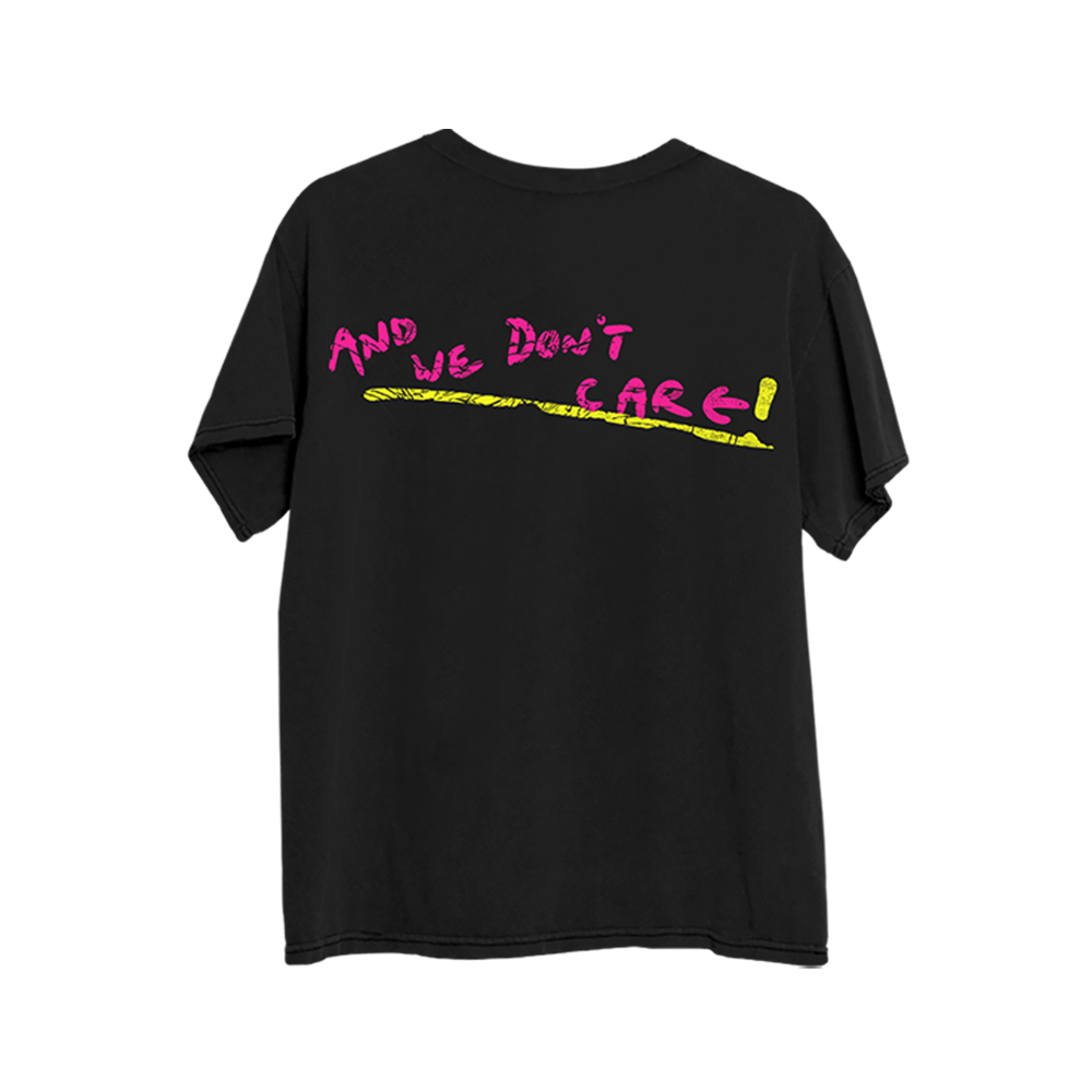 Pretty Vacant Don't Care T-shirt -back