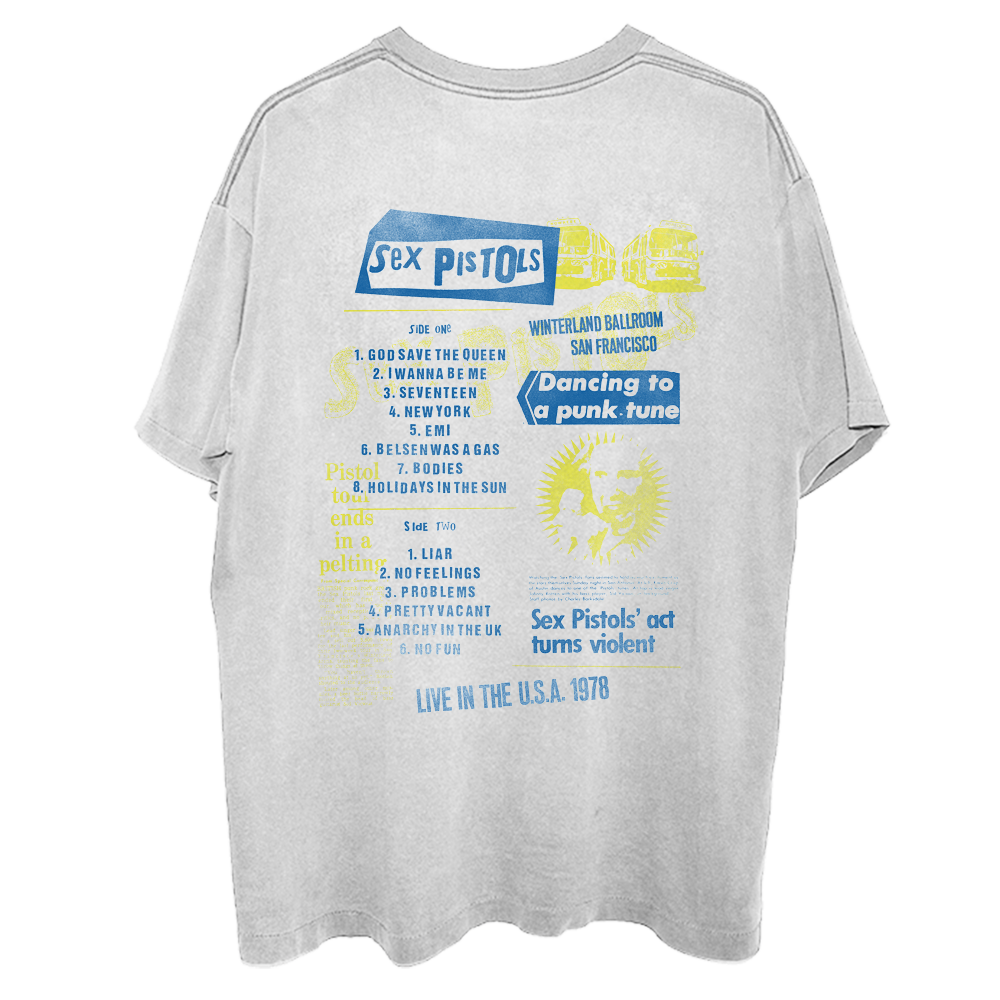 Live In The USA '78 San Francisco T-Shirt Back 