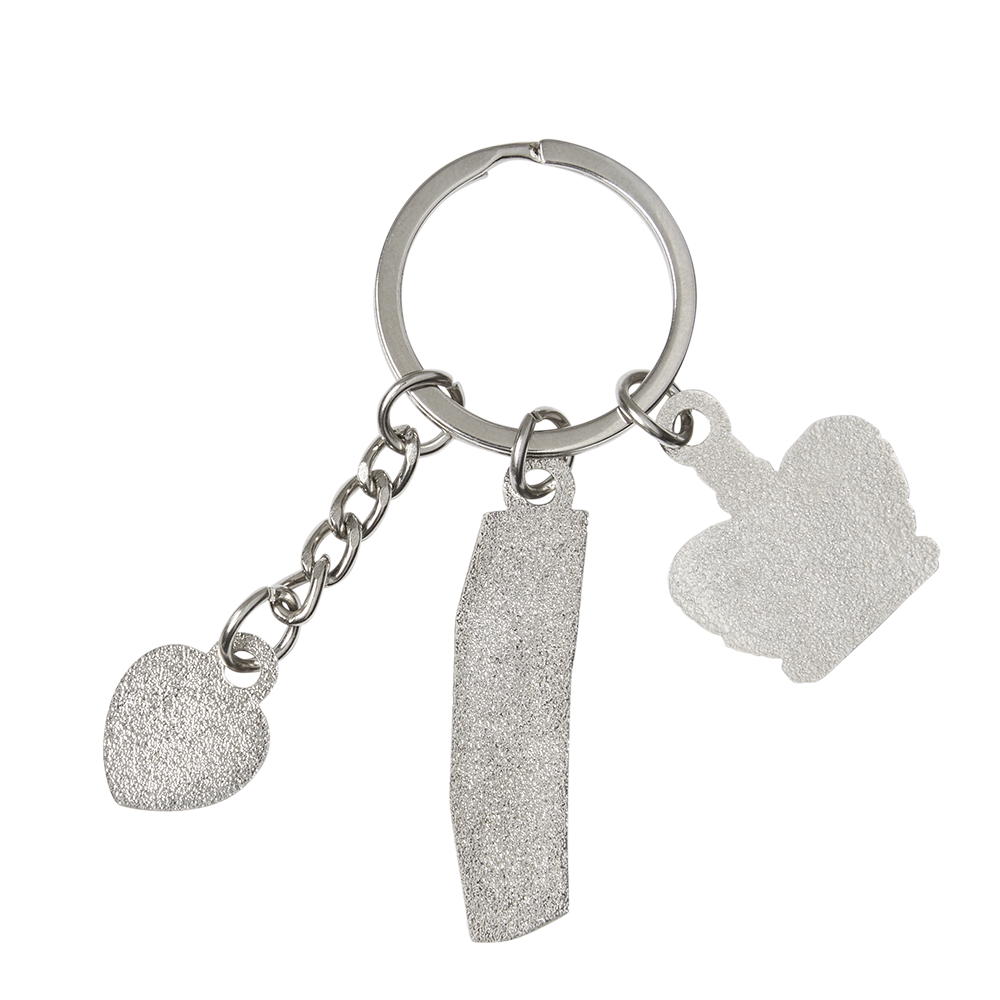 50th Jubilee 3 Charm Keyring Back