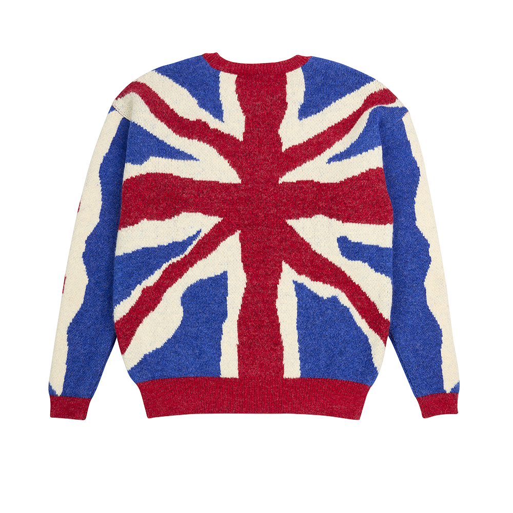 God Save the Queen Knitted Jumper Back