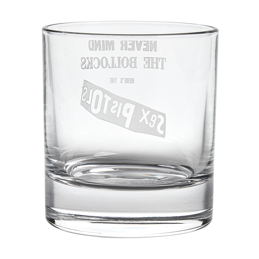 Never Mind the Bollocks Whiskey Glass Back