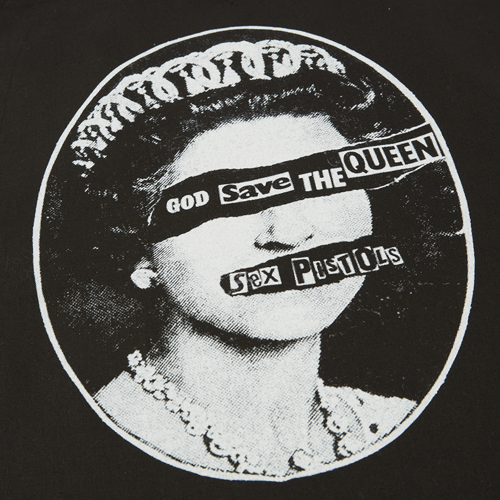 God Save the Queen Tote Bag Front Detail 1