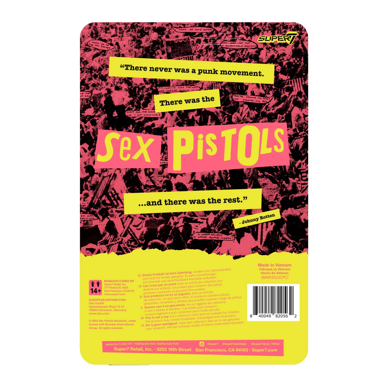 Sex Pistols ReAction Figure Wave 1 - Johnny Rotten - Sex Sex Pistols ReAction Figure Wave 1 - Johnny Rotten - Sex