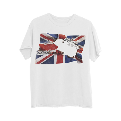 Anarchy in the UK Flag Washed T-Shirt Front