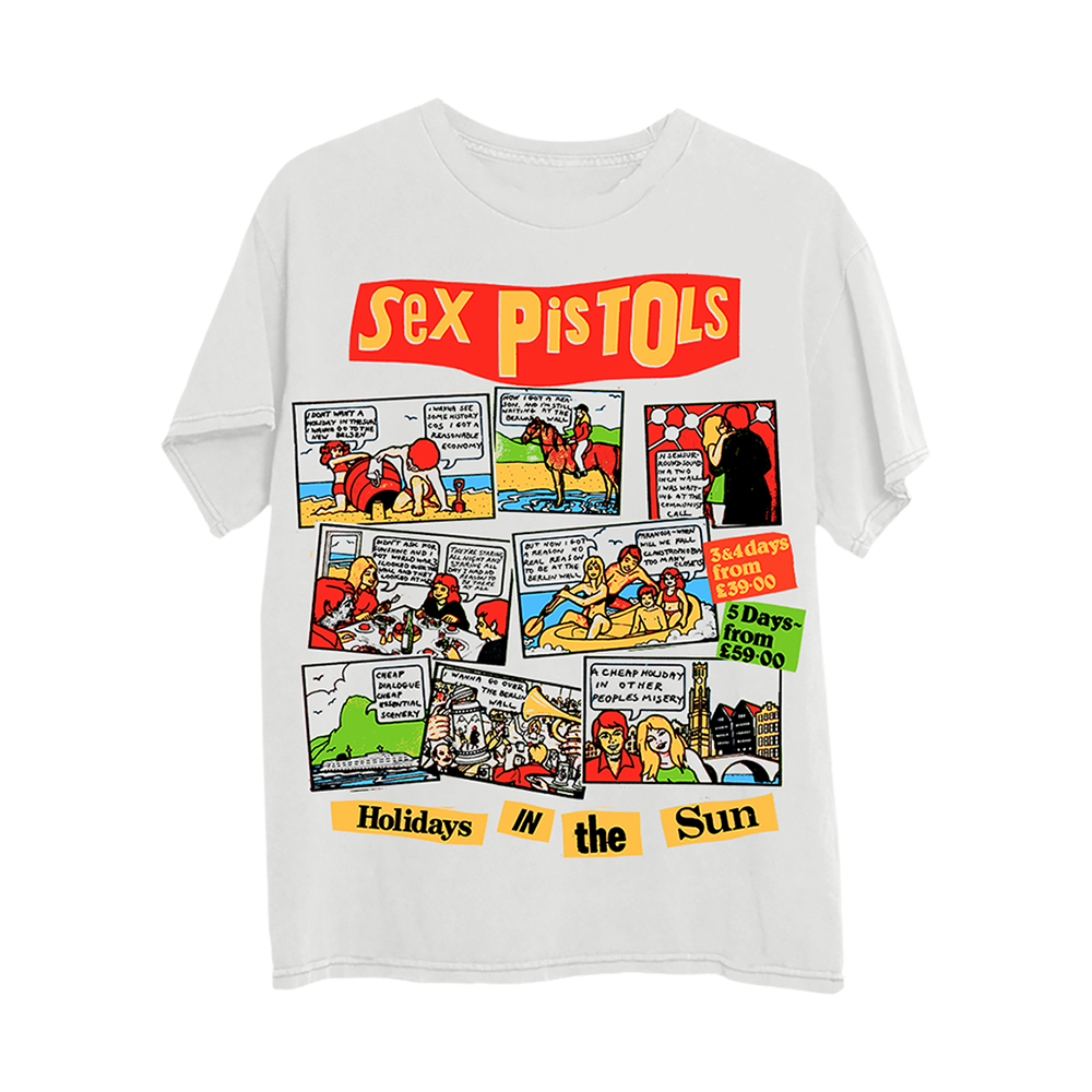 Holidays In The Sun White T Shirt Sex Pistols Official Store 