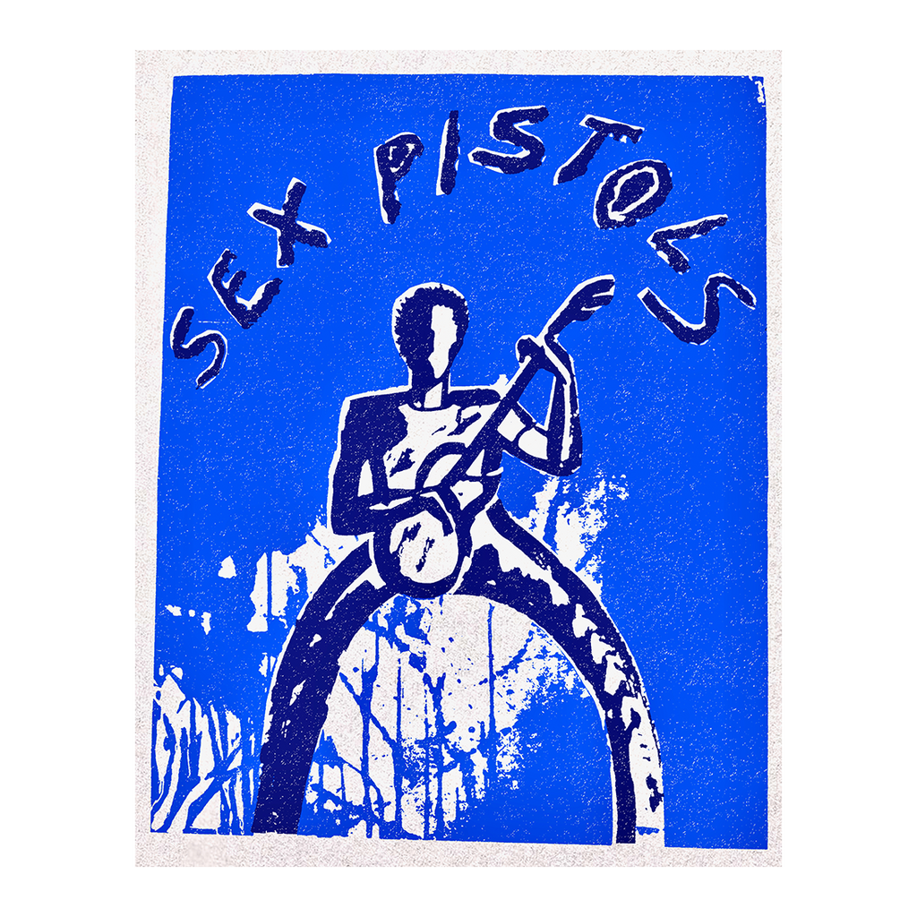 Limited Edition Sex Pistols Guitar Sketch Screenprint